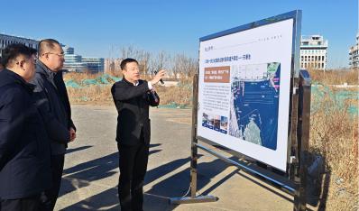 藍(lán)天集團(tuán)到海上世界、夾河·幸福新城調(diào)研交流